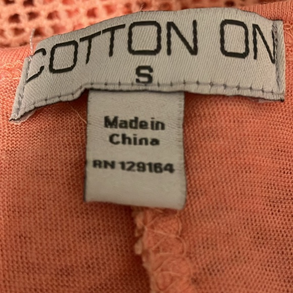 Cotton On Peach Sleeveless Dress Size Small Preloved - Picture 4 of 5